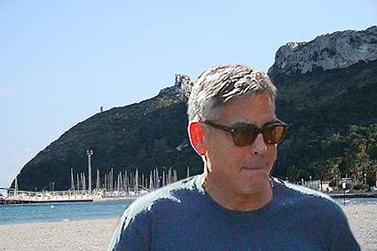 George Clooney a Cagliari